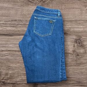 Michael Kors Dark Blue Izzy Skinny Leg Jeans Size 8